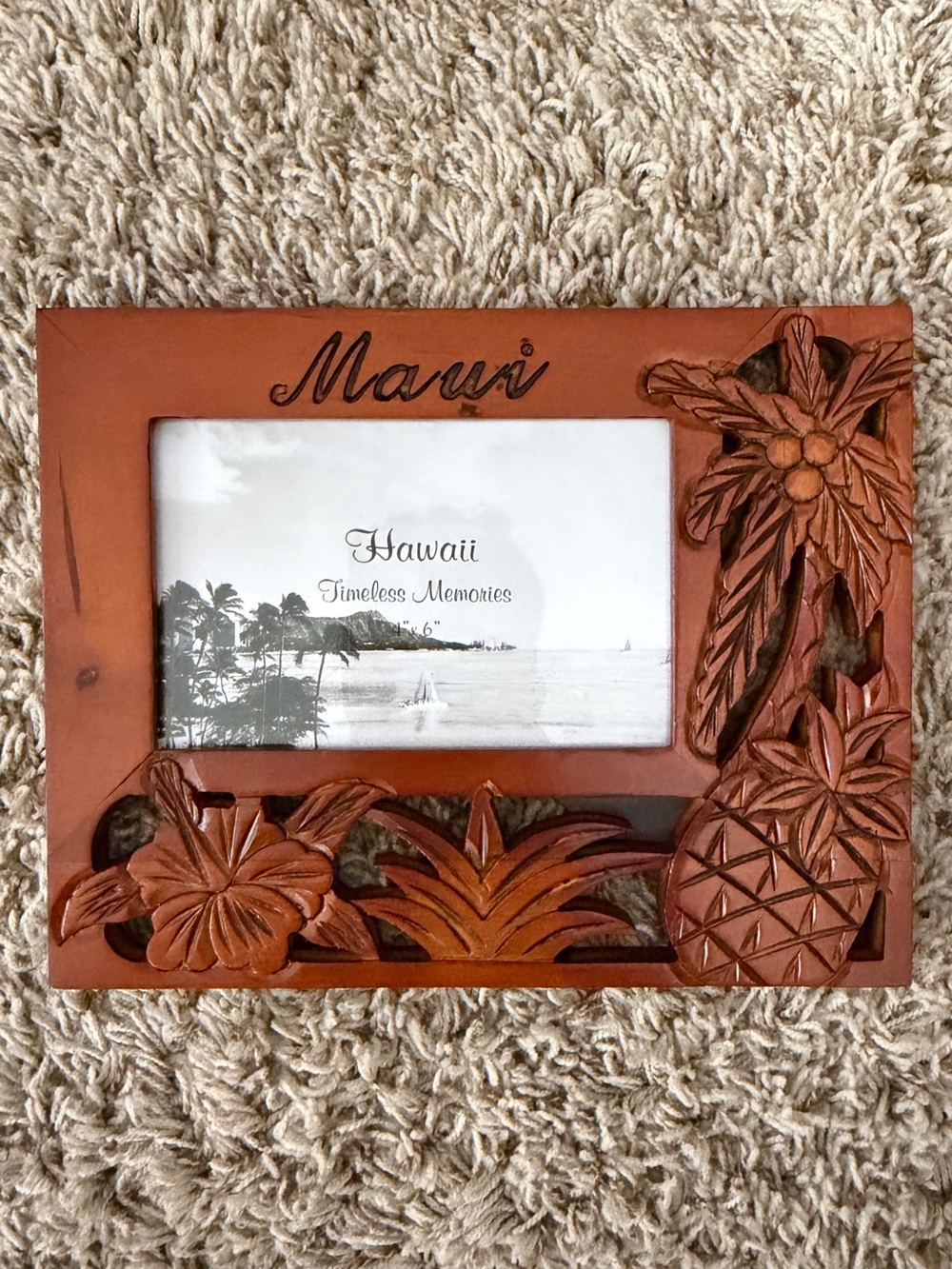 Hawaii Maui Wood Frame